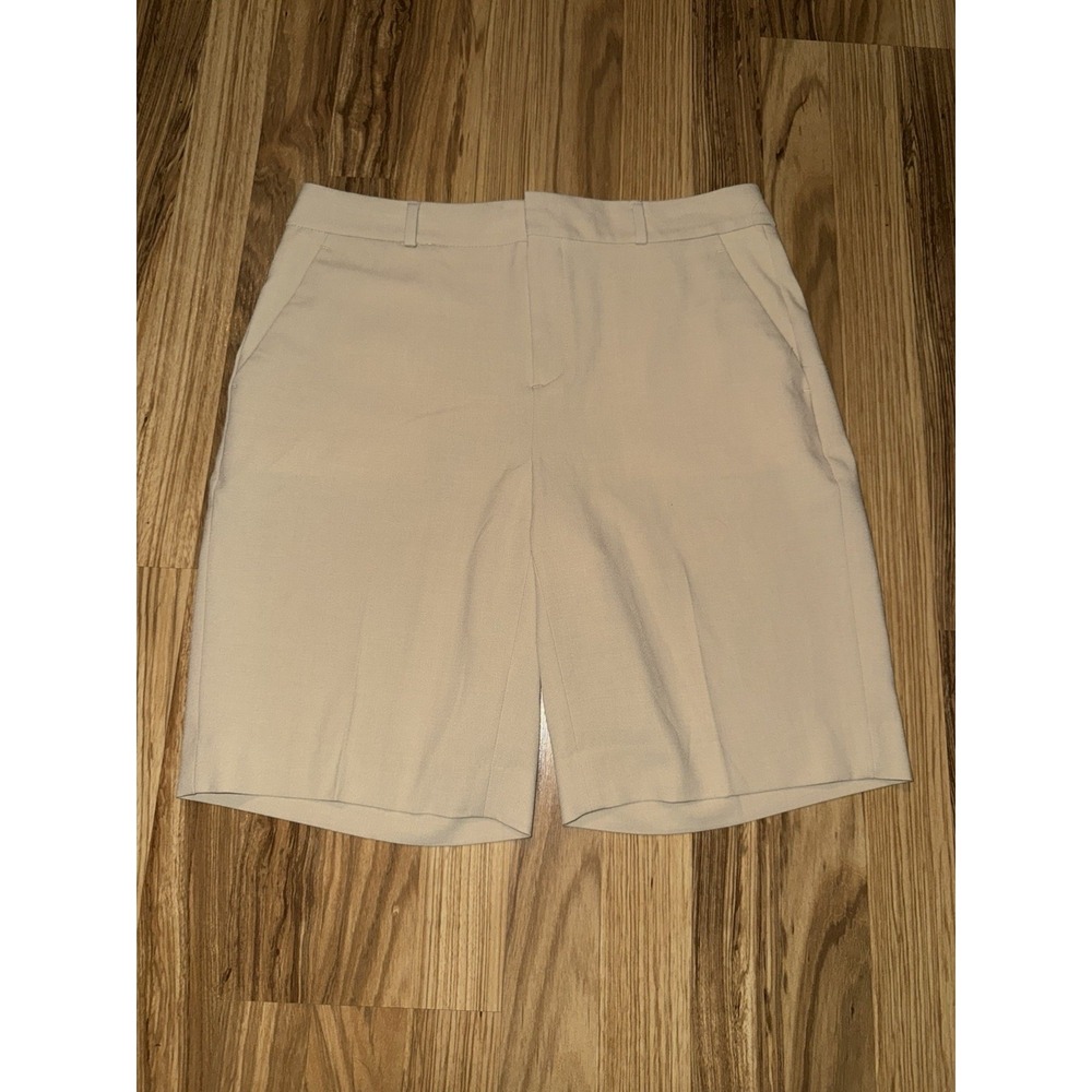 Banana Republic Shorts Womens Sz 8‎ Beige Bermuda Dress
